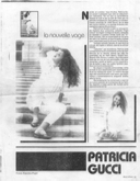 Patricia Gucci - La Nouvelle Vage (The New Wave)